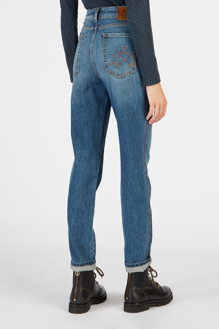 La Martina 5 Pkts Blue Denim Stretch/Traperice UWT007DM071