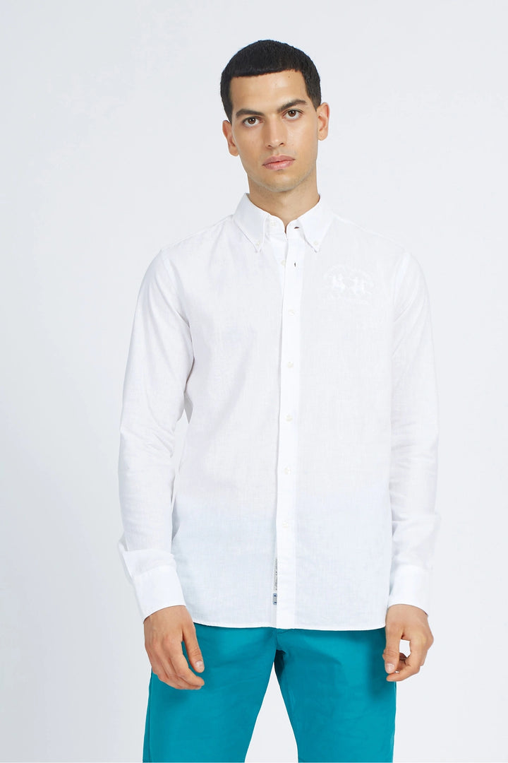 La Martina Shirt L/S Cotton Linen / Košulja  VMC004TL072