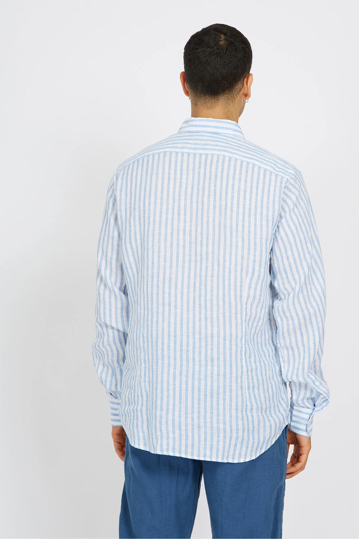 La Martina Shirt L/S Striped Linen / Košulja VMC034PP628