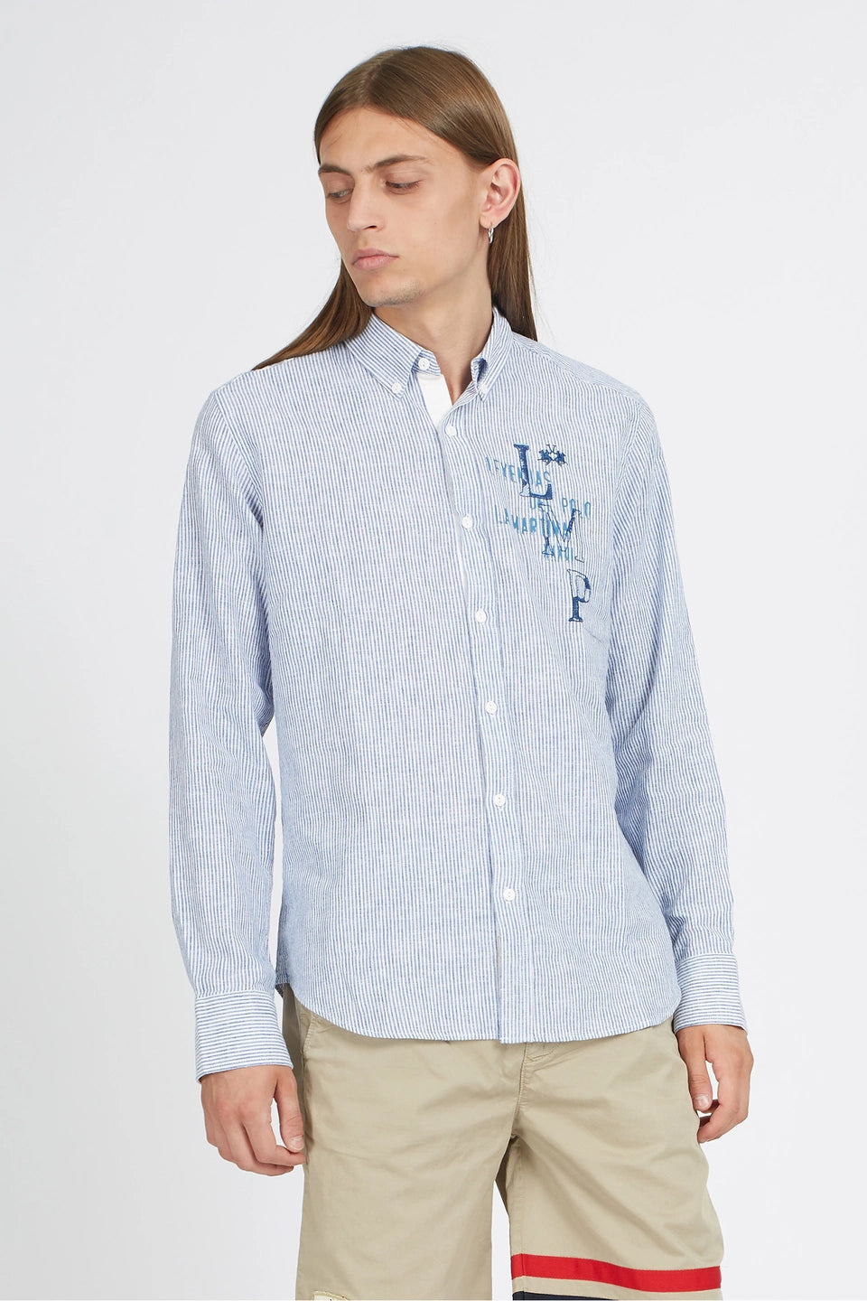 La Martina Shirt L/S Cotton Linen / Košulja VMC310TL128