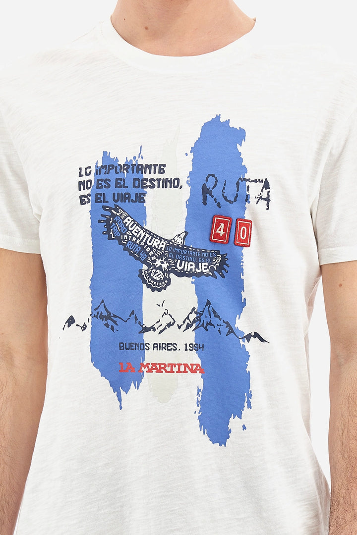La Martina T-Shirt S/S Slub Jersey/ Majica VMR308JS259