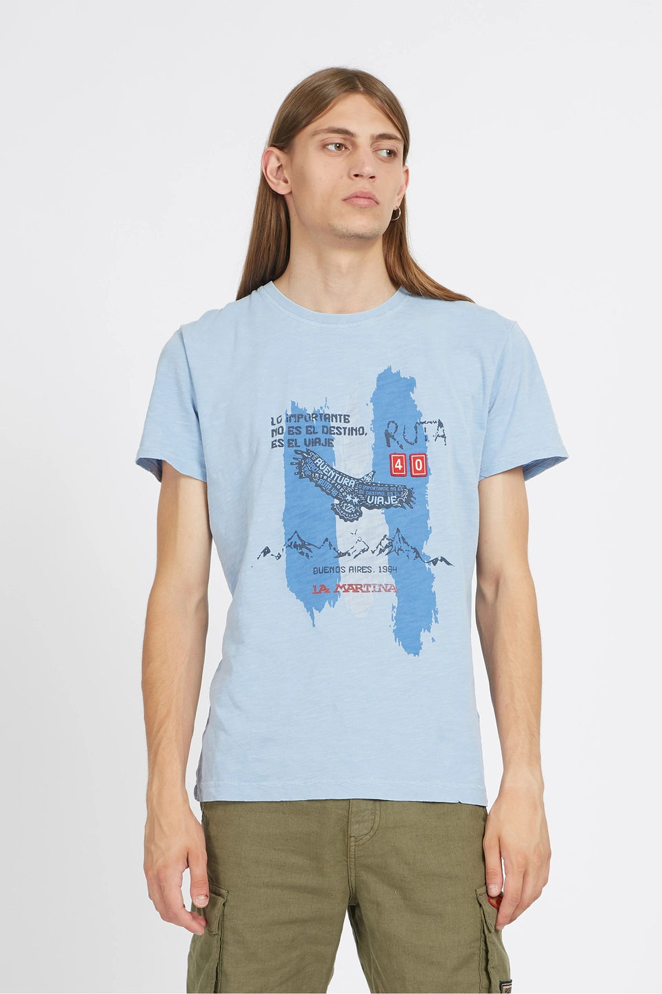 La Martina T-Shirt S/S Slub Jersey/ Majica VMR308JS259