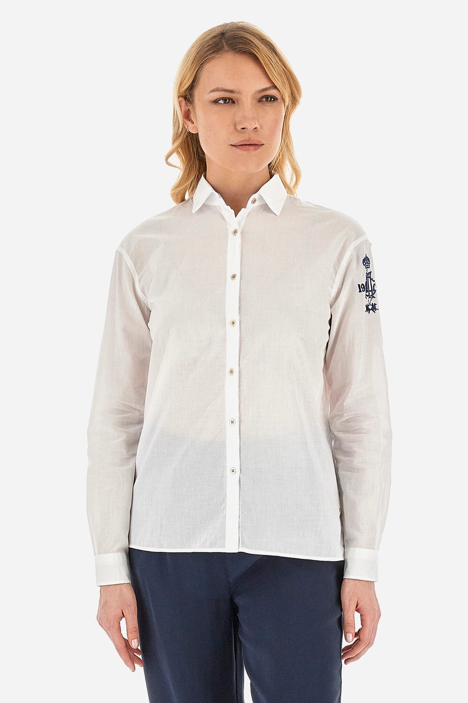 La Martina Shirt L/S Cotton Muslin /Košulja VWC002TL328