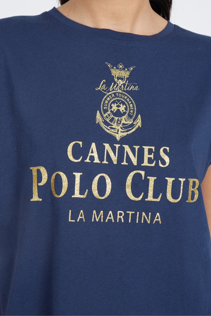 La Martina T-Shirt Sleeveless 40/1 / Majica  VWR314JS317